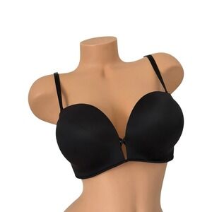 Victoria's Secret 38C Bombshell Add 2 Cups Push Up Multi-way Demi Bra Black